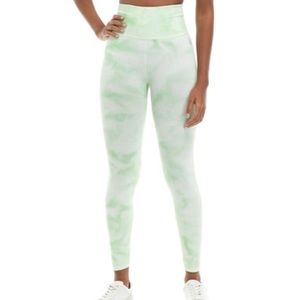 NWT Free People Good Karma Tie Dye Leggings Green M/L